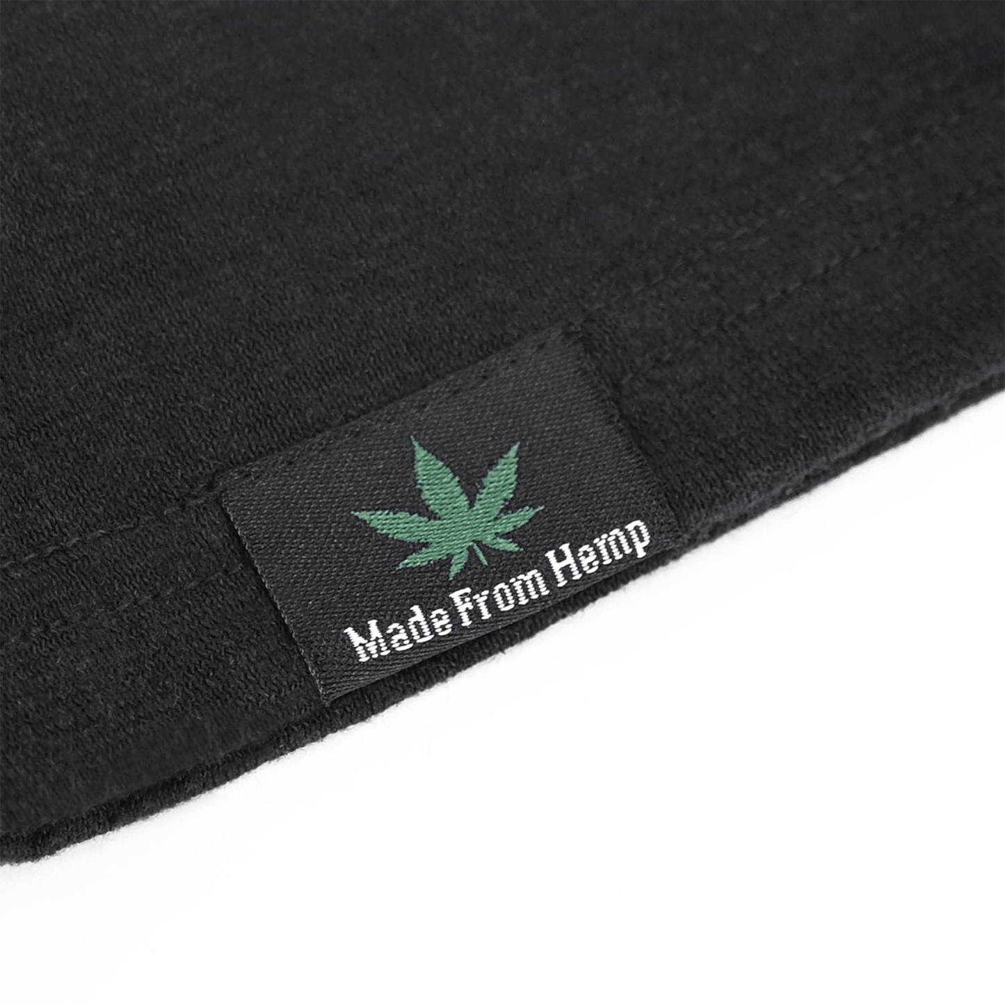 Sustainable black t-shirt made from eco-friendly materials, organic cotton, hemp, Unisex