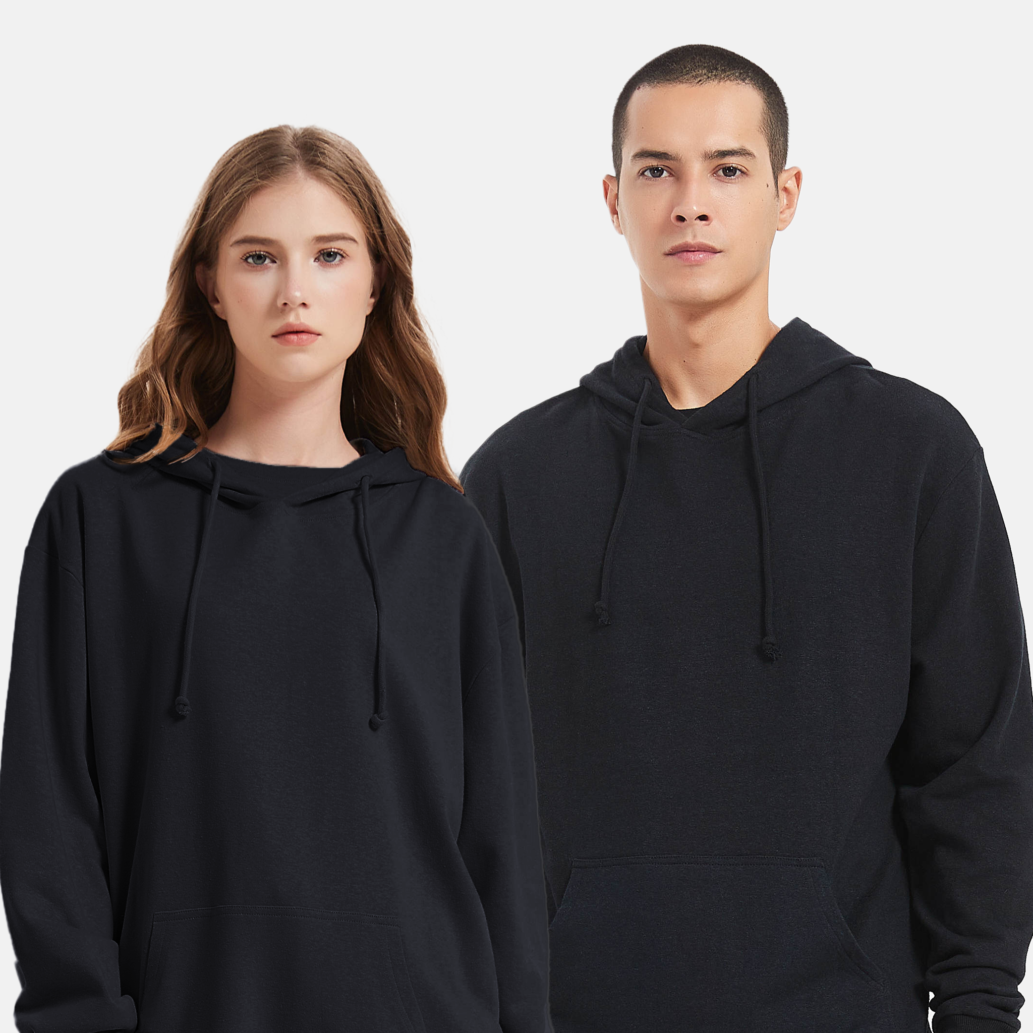 Premium black sustainable fashion hoodie ethically crafted for eco-conscious consumers, Mens and Womens 