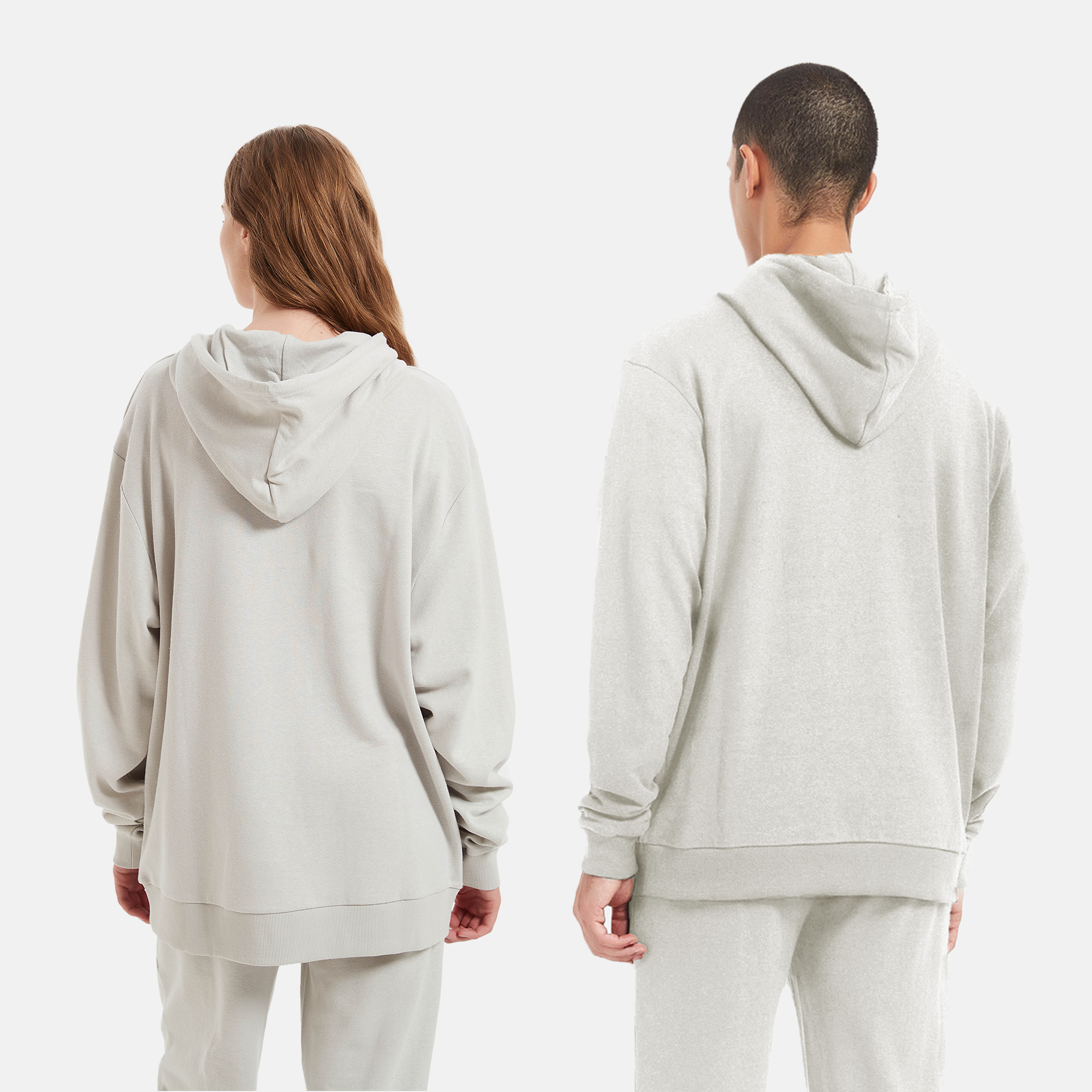 Gray sustainable hoodie eco-friendly fashion essential, Mens and Womens