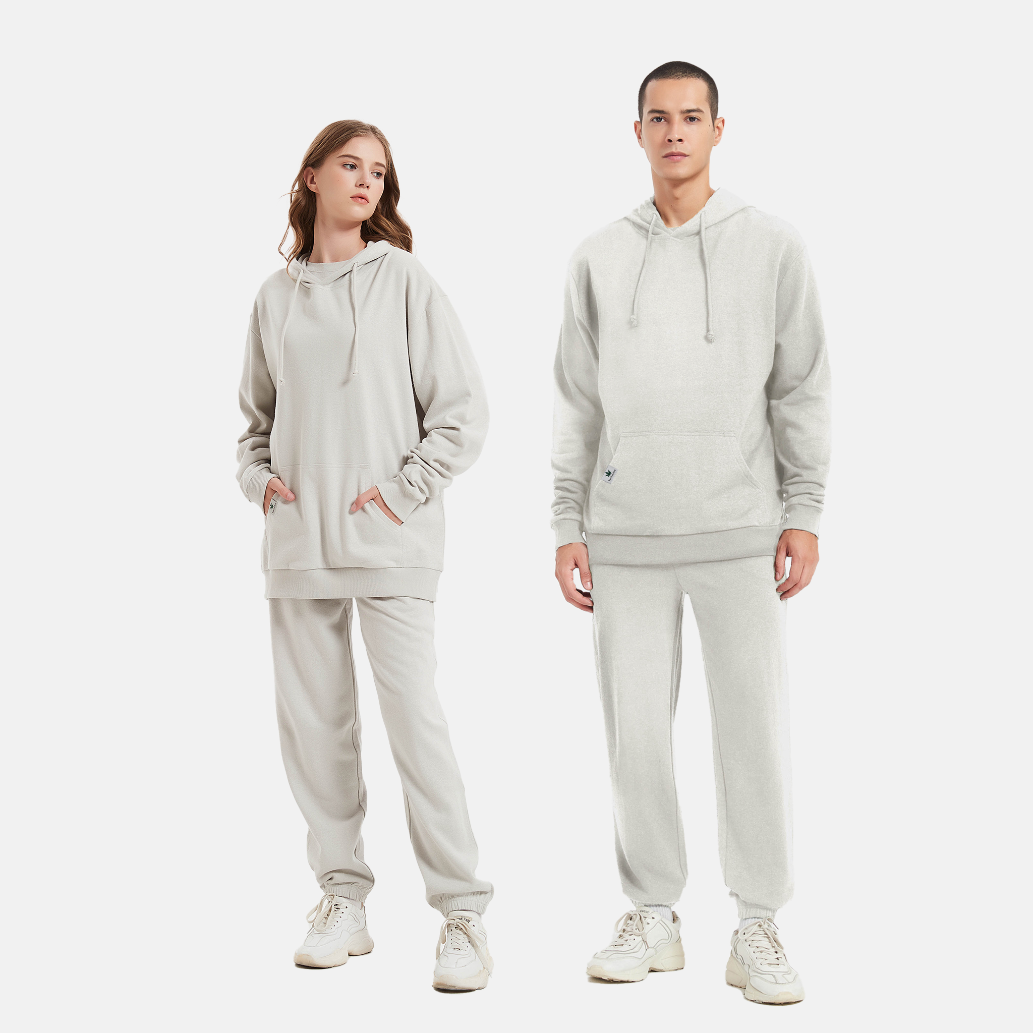 Premium gray sustainable hoodie ethically sourced and crafted for eco-conscious consumers, Unisex