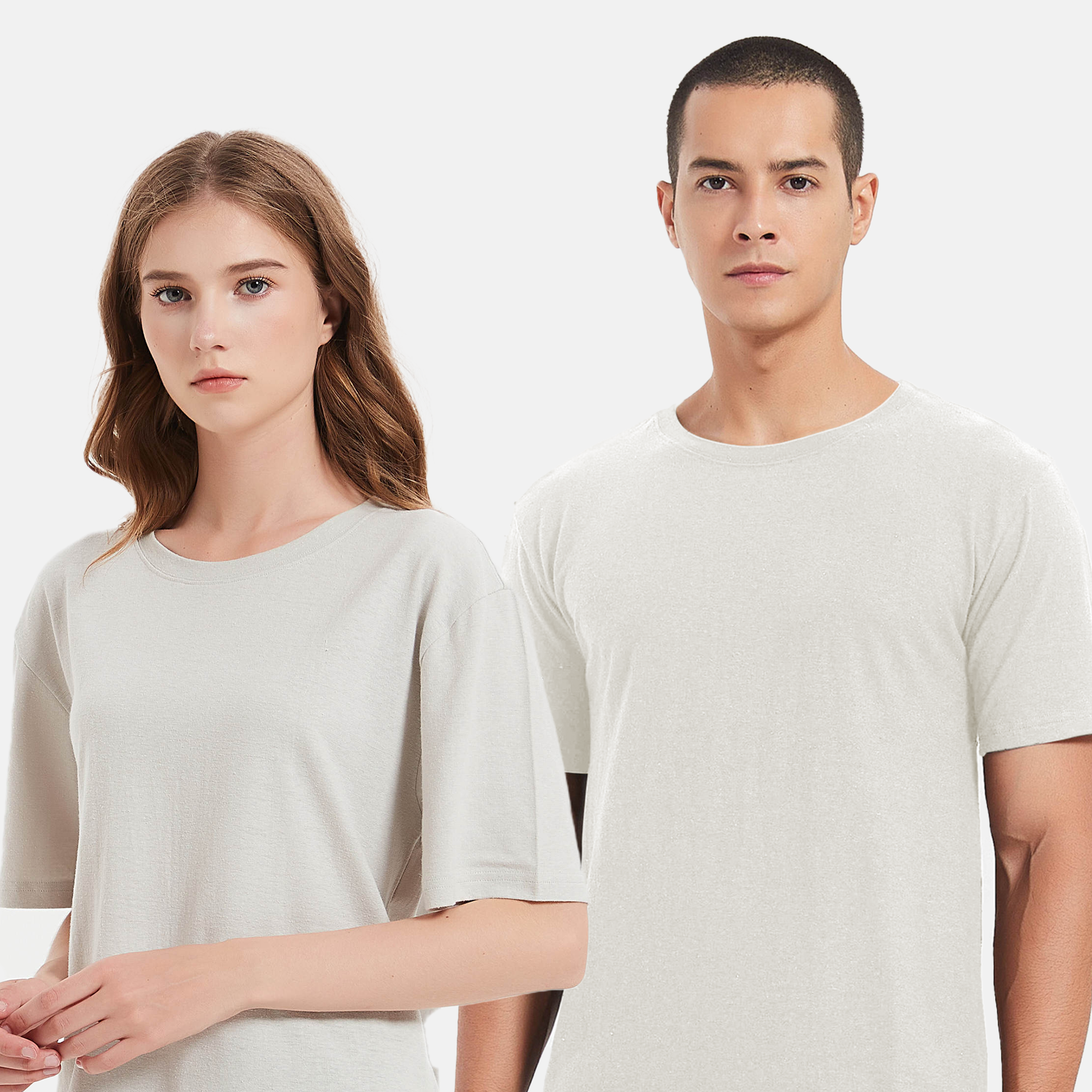 Organic cotton gray t-shirt, environmentally friendly and stylish, sustainable clothing, Mens and Womens