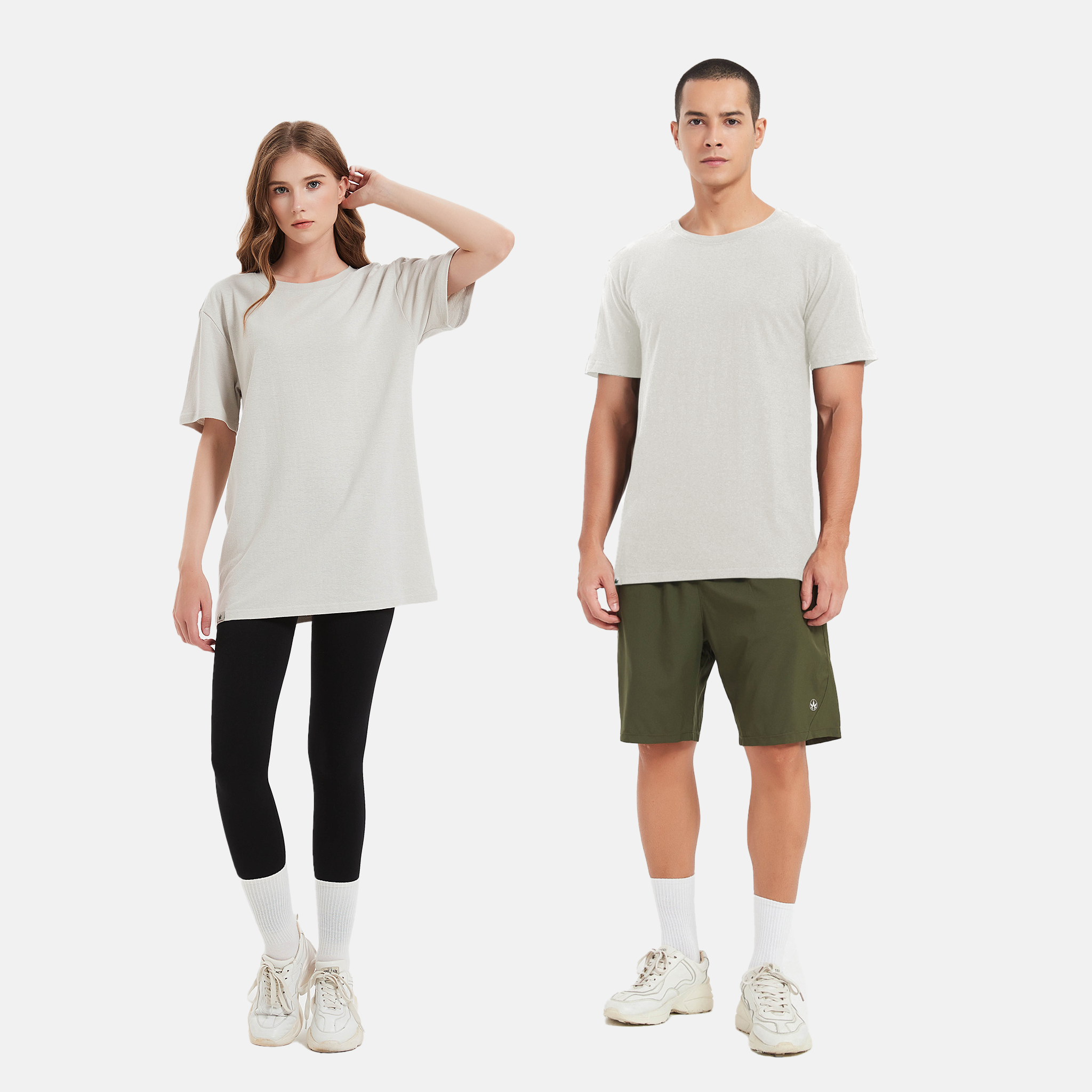 Sustainable style gray t-shirt made with eco-friendly materials, Mens, Womens
