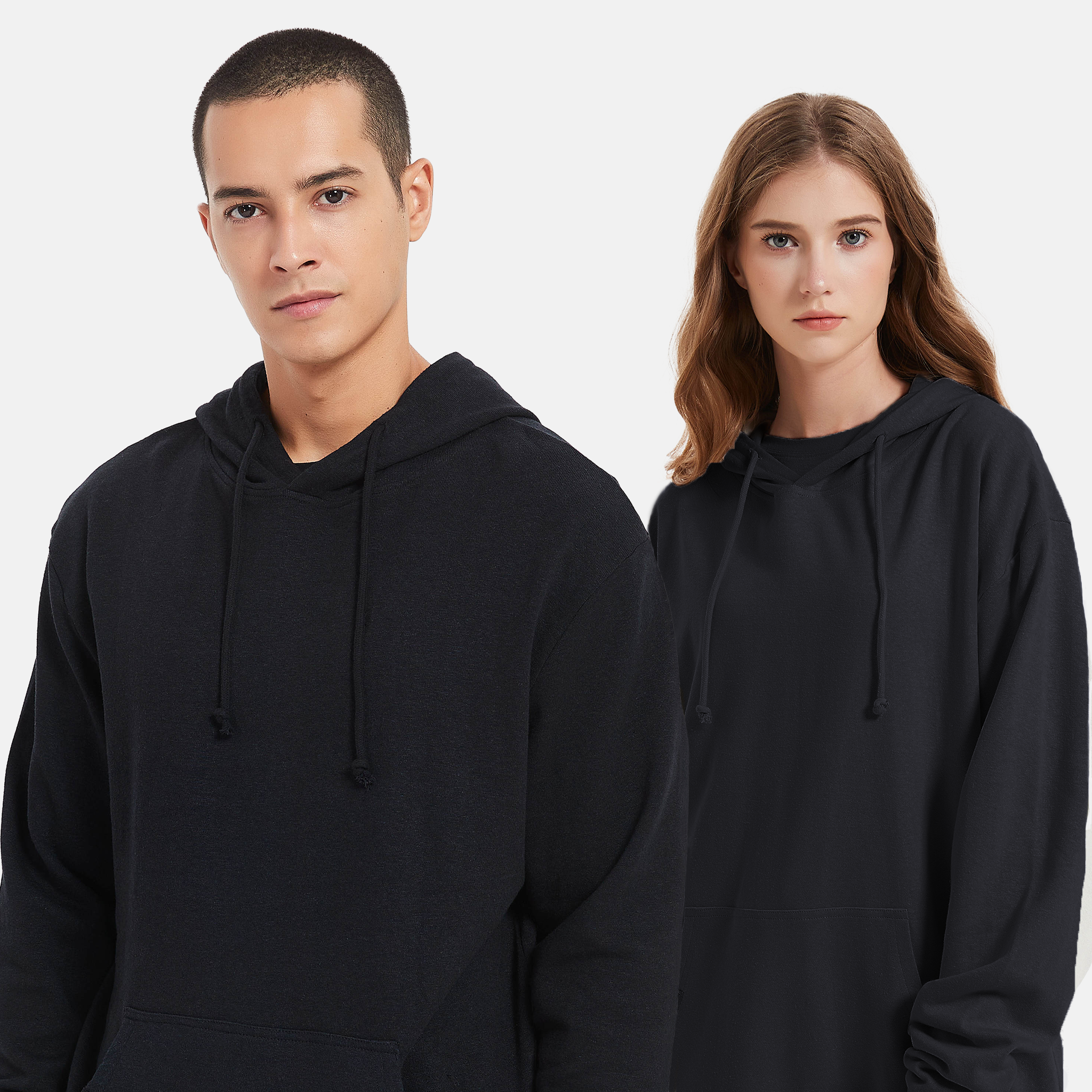 Black eco-hoodie, Sustainable style made with planet-friendly materials. Unisex