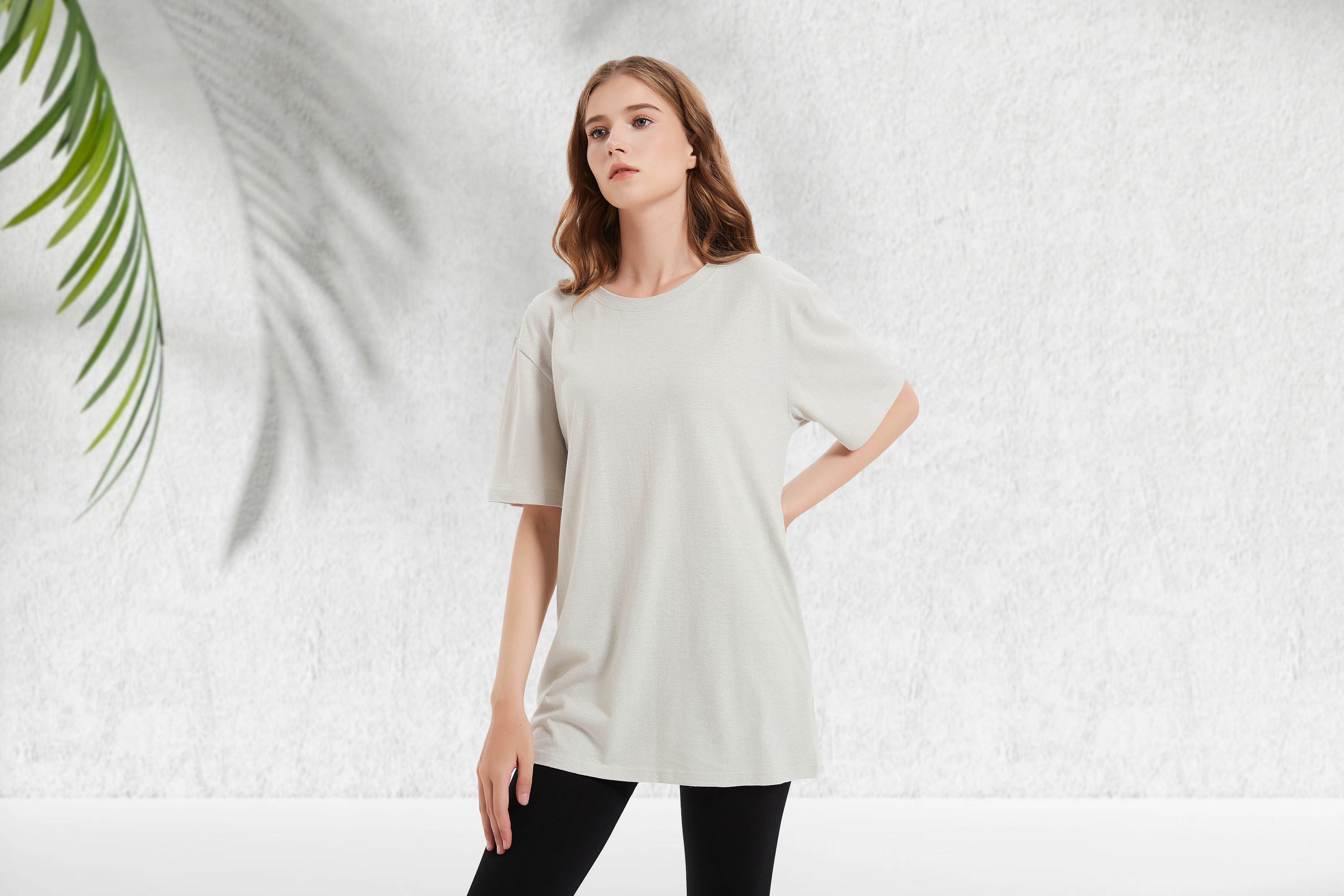 Eco-friendly gray t-shirt, timeless, elegant, natural, sustainable, unisex, mens, womens