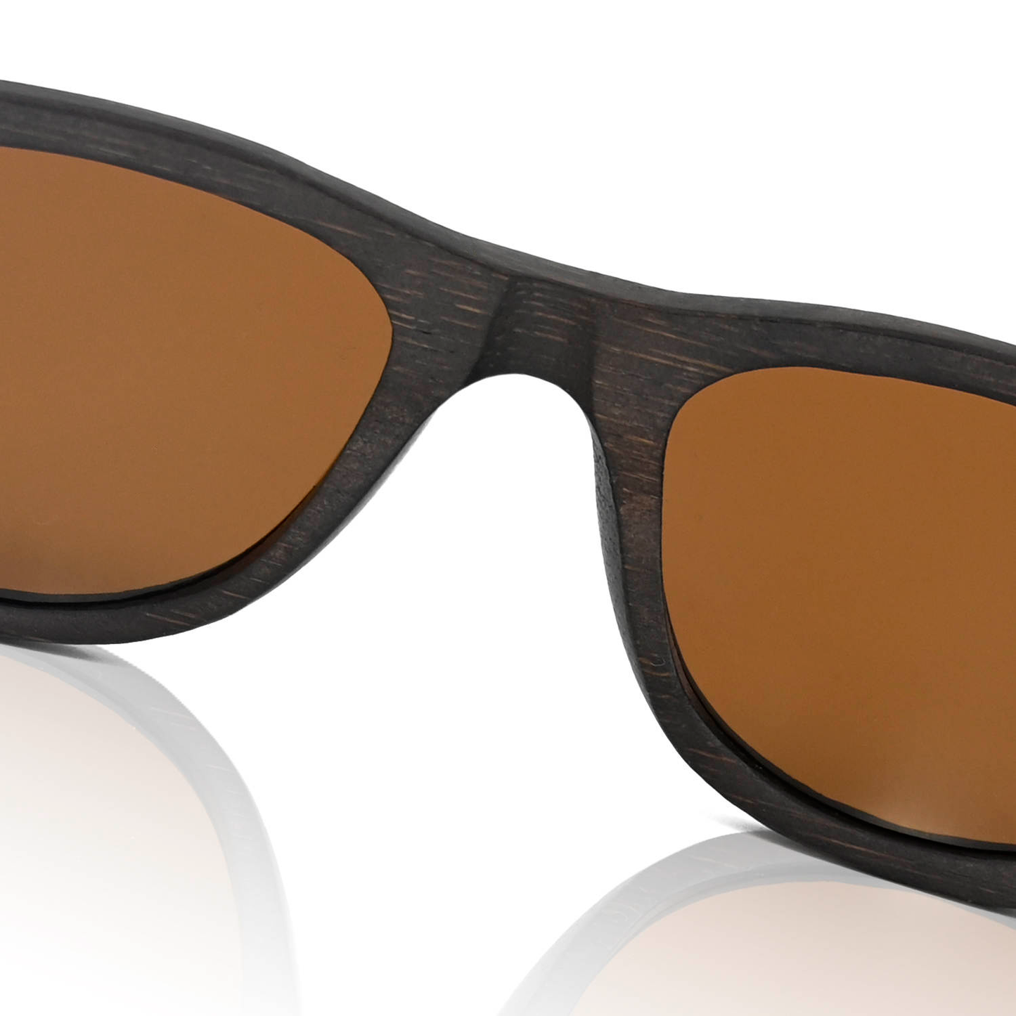 Amend Co. unisex brown bamboo sunglasses