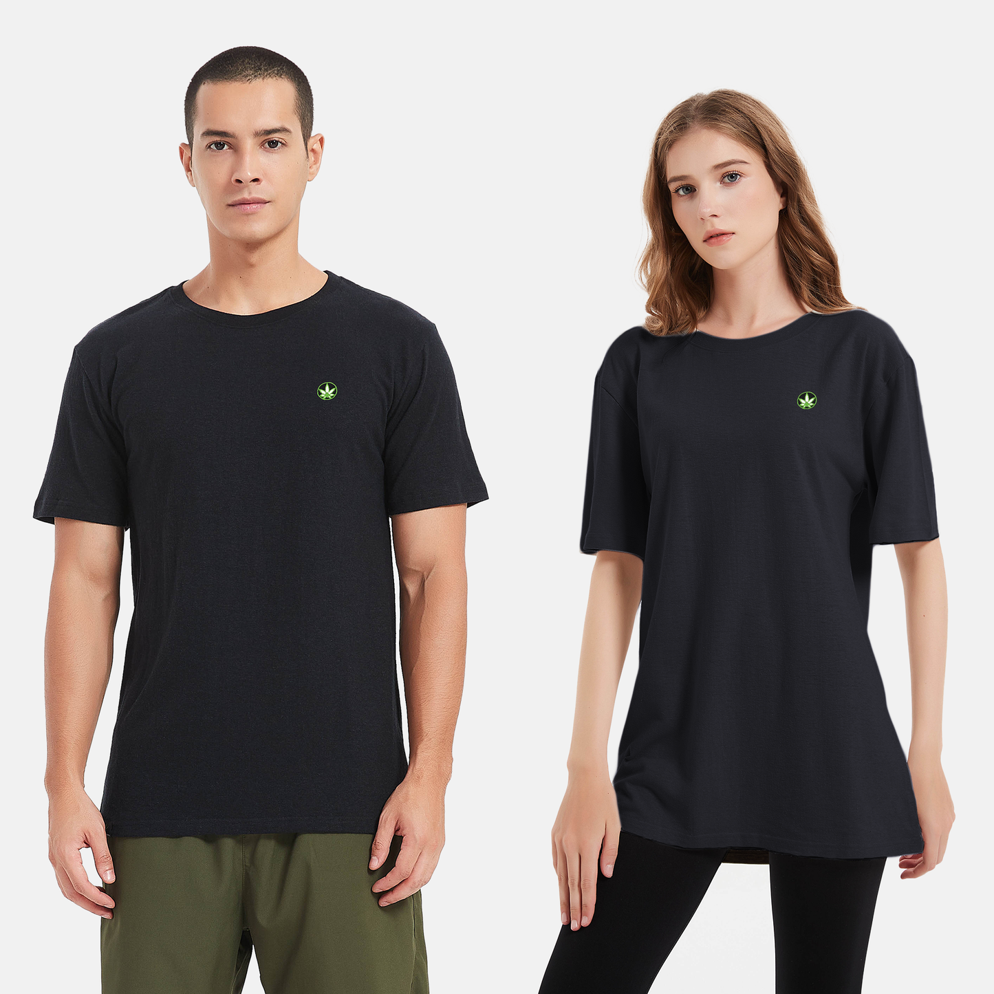 A sustainable fashion choice, this Amend Co. black logo T-shirt is crafted from eco-friendly organic cotton, unisex