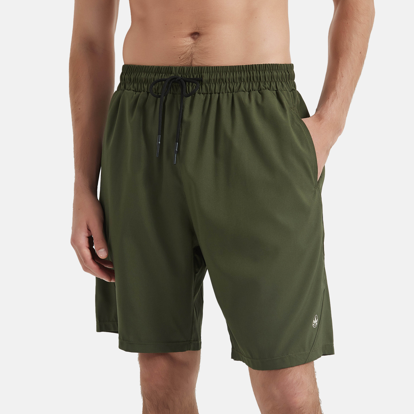 Amend Co. sustainable green shorts, performance, active, yoga, workout, mens