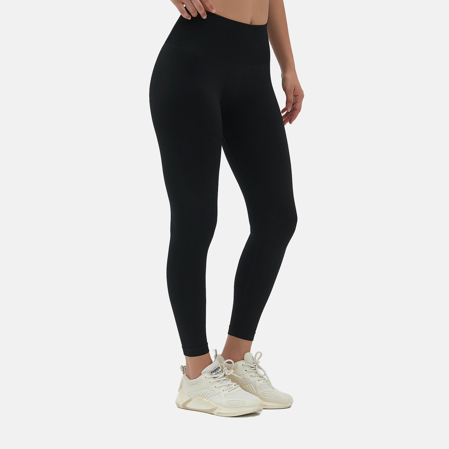 Amend Co. high waist 7/8 seamless black leggings, yoga, workout, sustainable, casual wear, womens