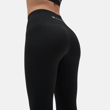 Amend Co. high waist 7/8 seamless black leggings, yoga, workout, sustainable, womens