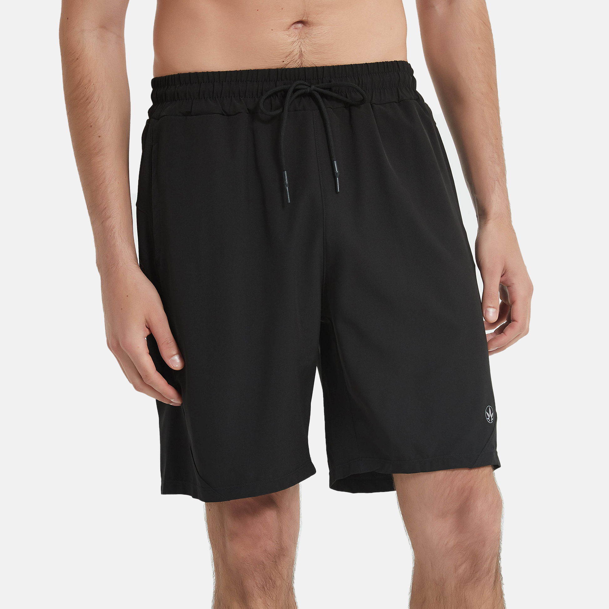 Amend Co. eco-friendly black shorts, yoga, performance, activewear, workout, mens